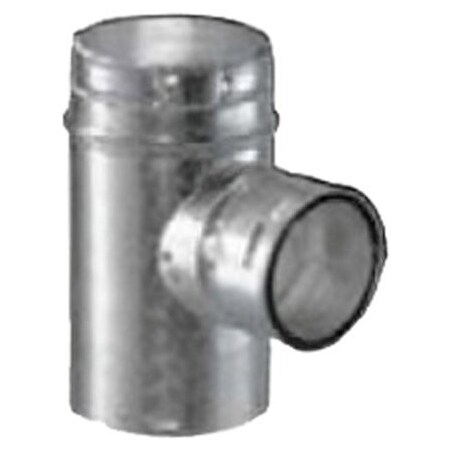 Tee Standard Gas Vent Pipe Rnd 6 In 370630 M & G Dura Vent